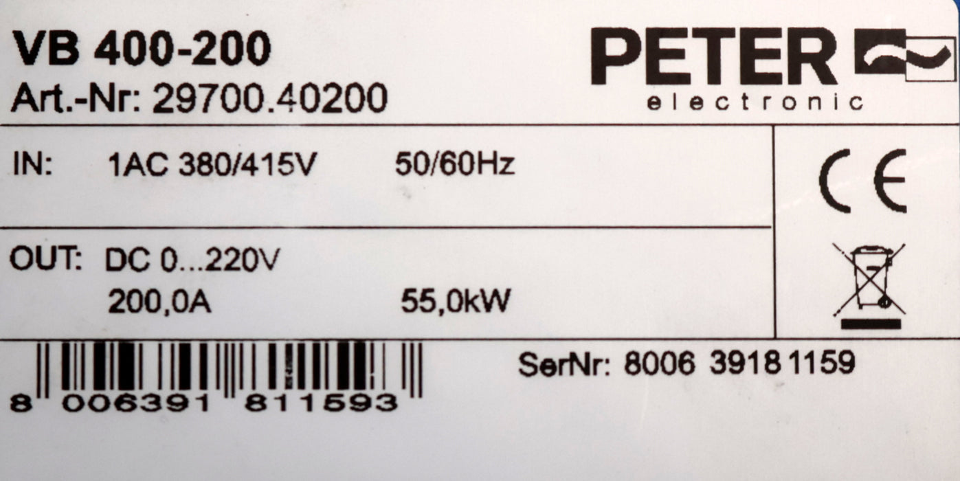 Bild des Artikels PETER-ELECTRONIC-veribrake-Bremsgerät-VB-400-200-AP-Art.Nr.-29700.40200