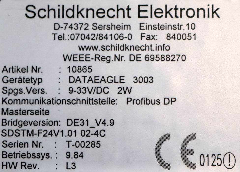 Bild des Artikels SCHILDKNECHT-Funkmaster-DATAEAGLE-3003-Mit-Einstellblatt-9-33VDC-2W-Profibus-DP
