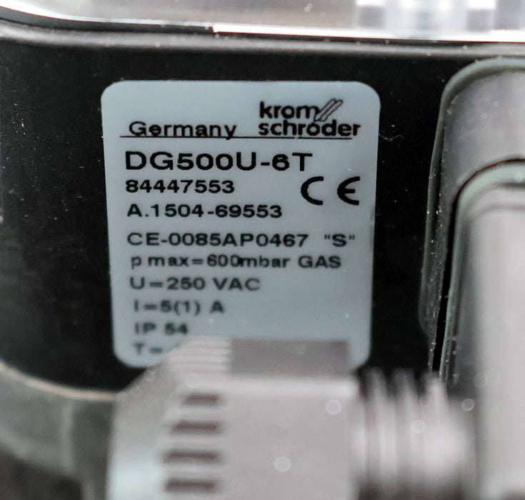 Bild des Artikels KROMSCHRÖDER-Gas-Druckwächter-DG500U-6T-Art.Nr.-84447553-ps=-100-500mbar