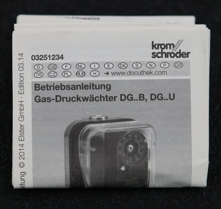 Bild des Artikels KROMSCHRÖDER-Gas-Druckwächter-DG500U-6T-Art.Nr.-84447553-ps=-100-500mbar
