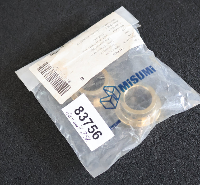 Bild des Artikels MISUMI-2x-Gleitlagerbuchsen-mit-Flansch-MPFZ25-20-AußenØ-35mm-InnenØ-25mm