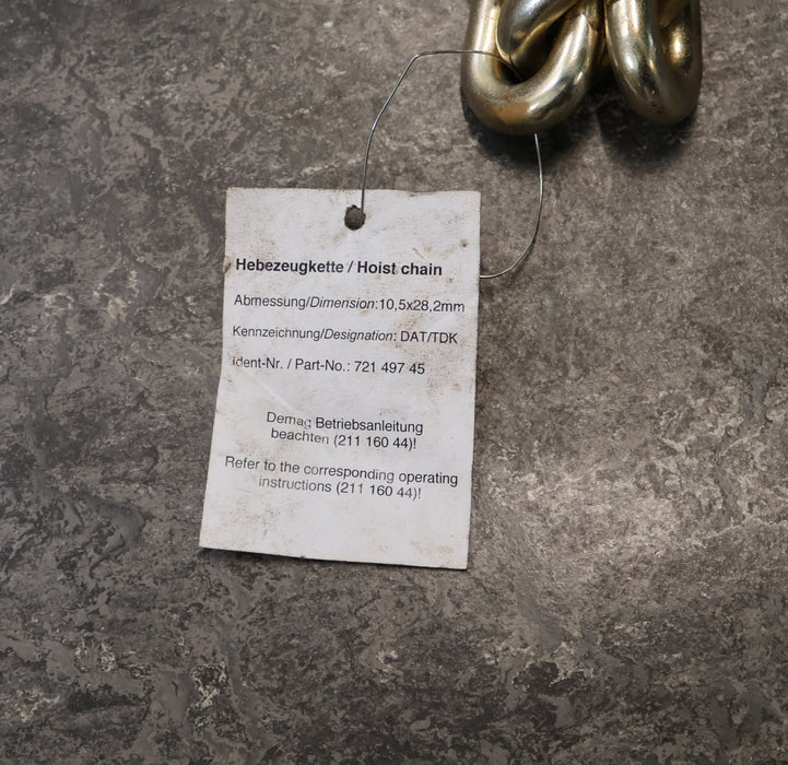 Bild des Artikels DEMAG-9,1m-Kette-10,5x28,2mm-Länge-9,1m-Art.Nr.-83769944-für-Kettenzug-DK10/PK10