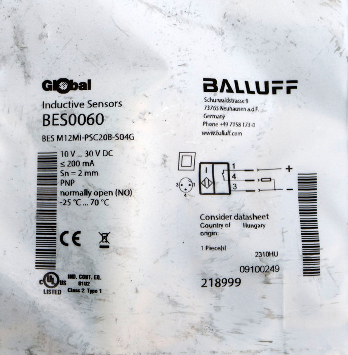 Bild des Artikels BALLUF-Induktiver-Sensor-mit-Anschlussleitung-BCC0345-mit-Sensorkopf-BES0060