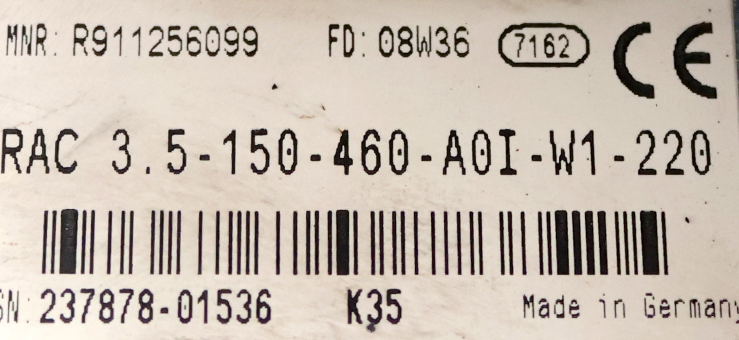Bild des Artikels INDRAMAT-AC-Mainspindle-Drive-RAC-3.1-150-460-A00-W1-220-gebraucht-überholt