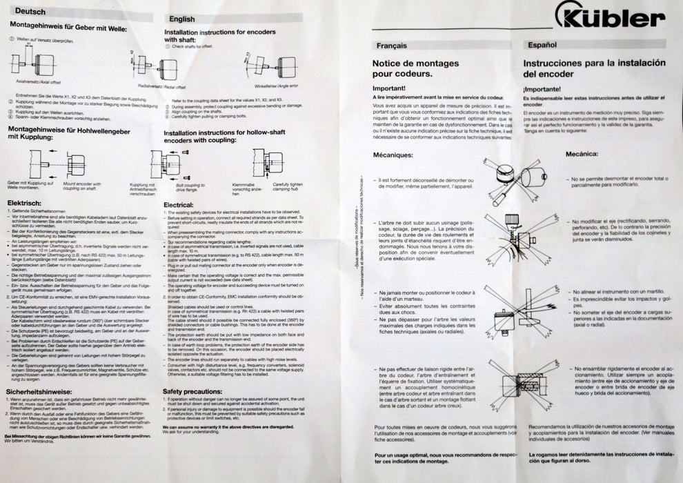 Bild des Artikels KÜBLER-Incremental-Encoder-Art.Nr.-05.2420.121C.1000-Hohlwellen-Geber-unbenutzt