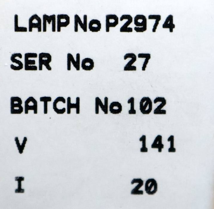 Bild des Artikels ROFIN-Kryptonbogenlampe-KFC-5023-Art.Nr.-L751015A-NL5023-141V-20A-unbenutzt-OVP