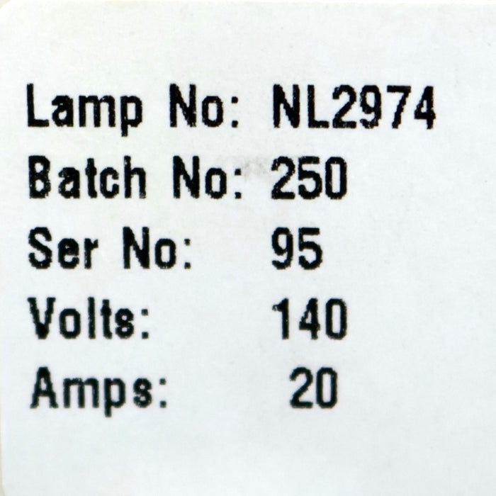 Bild des Artikels ROFIN-Kryptonbogenlampe-KFC-5023-Art.Nr.-101111907-NL5023-140V-20A-unbenutzt-OVP