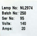 Bild des Artikels ROFIN-Kryptonbogenlampe-KFC-5023-Art.Nr.-101111907-NL5023-140V-20A-unbenutzt-OVP