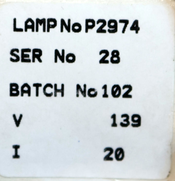 Bild des Artikels ROFIN-Kryptonbogenlampe-KFC-5023-Art.Nr.-L751015A-NL5023-139V-20A-unbenutzt-OVP