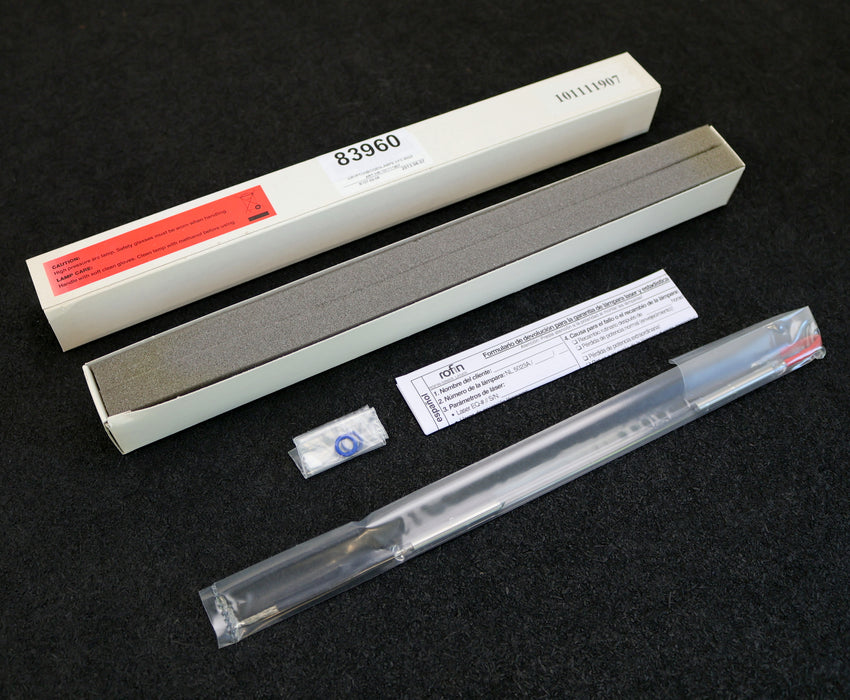 Bild des Artikels ROFIN-Kryptonbogenlampe-KFC-5023-Art.Nr.-101111907-NL5023-138V-20A-unbenutzt-OVP