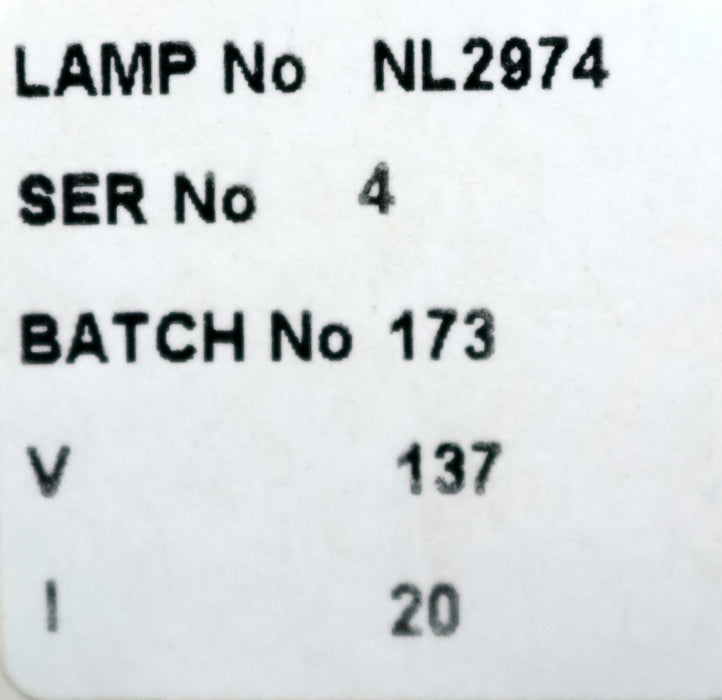 Bild des Artikels ROFIN-Kryptonbogenlampe-KFC-5023-Art.Nr.-101111907-NL5023-137V-20A-unbenutzt-OVP