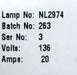 Bild des Artikels ROFIN-Kryptonbogenlampe-KFC-5023-Art.Nr.-101111907-NL5023-136V-20A-unbenutzt-OVP