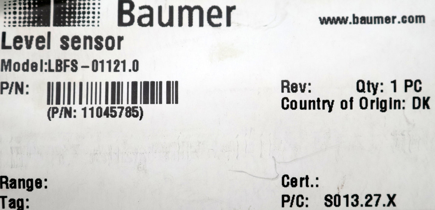 Bild des Artikels BAUMER-Kapazitiver-Grenzstandssensor-LBFS-01121.0-Mat.Nr.-11045785-G-1/2''
