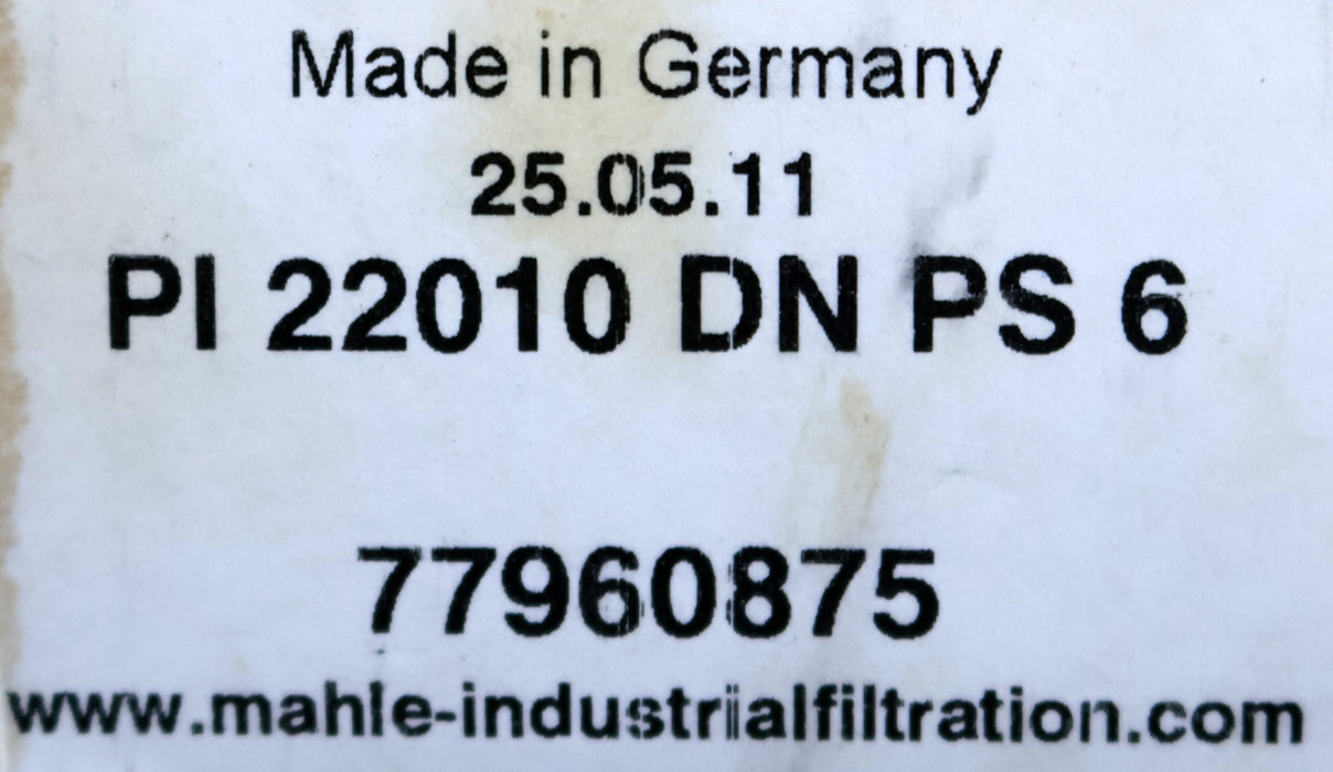 Bild des Artikels MAHLE-Filterelement-PI-22010-DN-PS-6-77960875-Ø-45mm-Länge-248mm-unbenutzt