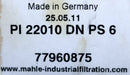 Bild des Artikels MAHLE-Filterelement-PI-22010-DN-PS-6-77960875-Ø-45mm-Länge-248mm-unbenutzt
