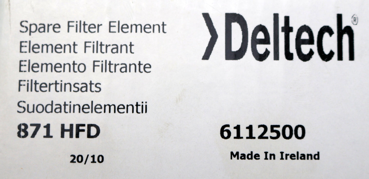 Bild des Artikels DELTECH-Filterelement-871-HFD-6112500-HEK-HN010146-Ø-63mm-Länge-165mm-unbenutzt