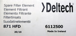 Bild des Artikels DELTECH-Filterelement-871-HFD-6112500-HEK-HN010146-Ø-63mm-Länge-165mm-unbenutzt