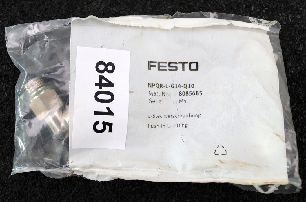 Bild des Artikels FESTO-Steckverschraubung-NPQR-L-G14-Q10-Mat.Nr.-8085685-Außengewinde-G1/4