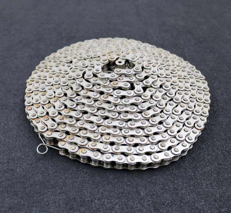 Bild des Artikels 5m-Edelstahlkette-AF100-Teilung-12,7mm-Profil-08B-(1/2"-x-5/16")-Länge-5m