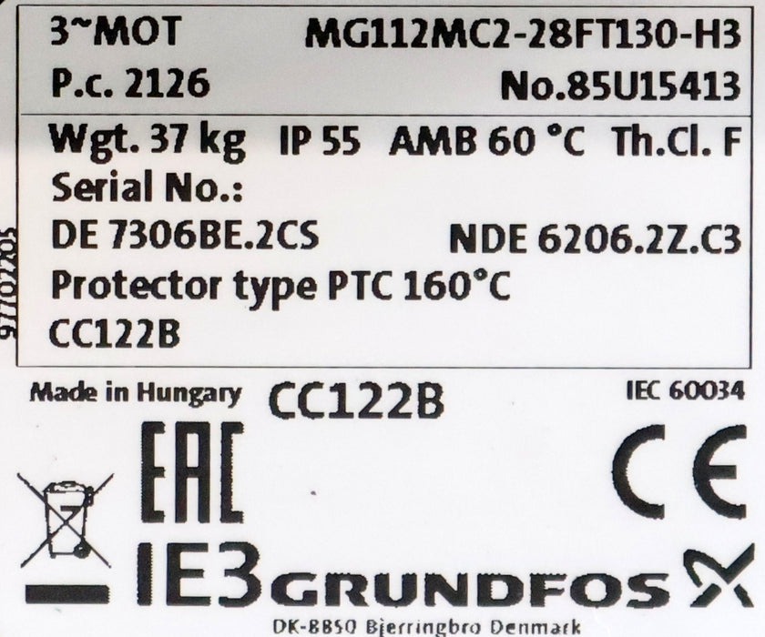 Bild des Artikels GRUNDFOS-Kreiselpumpe-Typ-CRN-5-29-A-FGJ-A-E-HQQE-Mod.-PN-SN-A-96514220-10000187