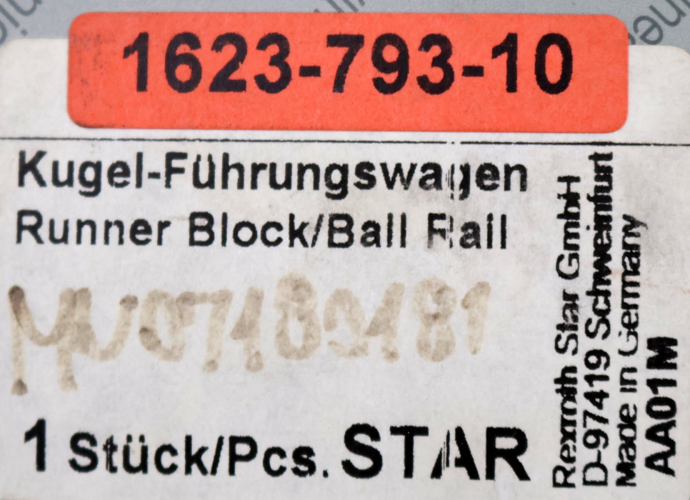 Bild des Artikels STAR-Kugelwagen-1623-793-10-Nenngröße-30mm-Maße-60x116x35mm-+-Führungsschiene