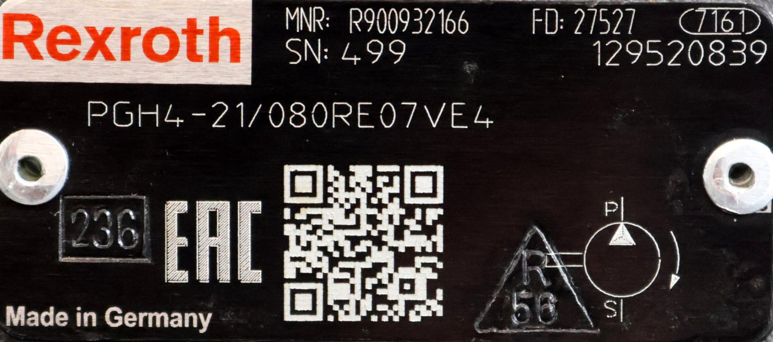 Bild des Artikels REXROTH-Innenzahnradpumpe-PGH4-21/080RE07VE4-MNR:-R900932166-WellenØ-25mm