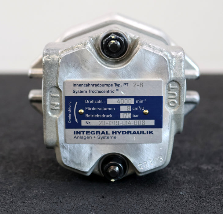Bild des Artikels INTEGRAL-HYDRAULIK-Innenzahnradpumpe-Typ-PT-2-8-Art.Nr.-211-1319-014-008