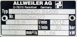 Bild des Artikels ALLWEILER-Schraubenspindelpumpe-Typ-EMTEC-A20-R46DQ-33,8l/min-2900U/min