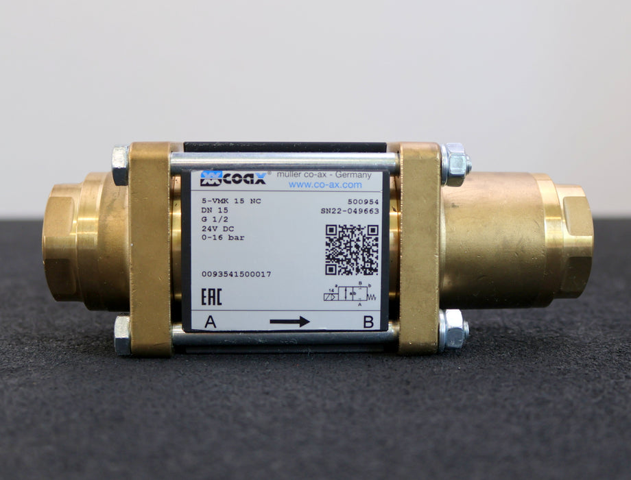 Bild des Artikels COAX-Regelventil-5-VMK-15-NC-ID-Nr.-500954-G-1/2''-DN15-0-16bar-gebraucht
