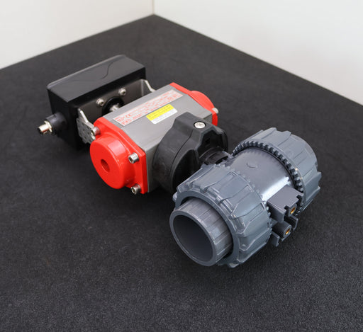 Bild des Artikels FIP-pneumatisch-betätigtes-2-Wege-Dual-Block-Kugelhahn-VKD/CP-PVC-U-16bar