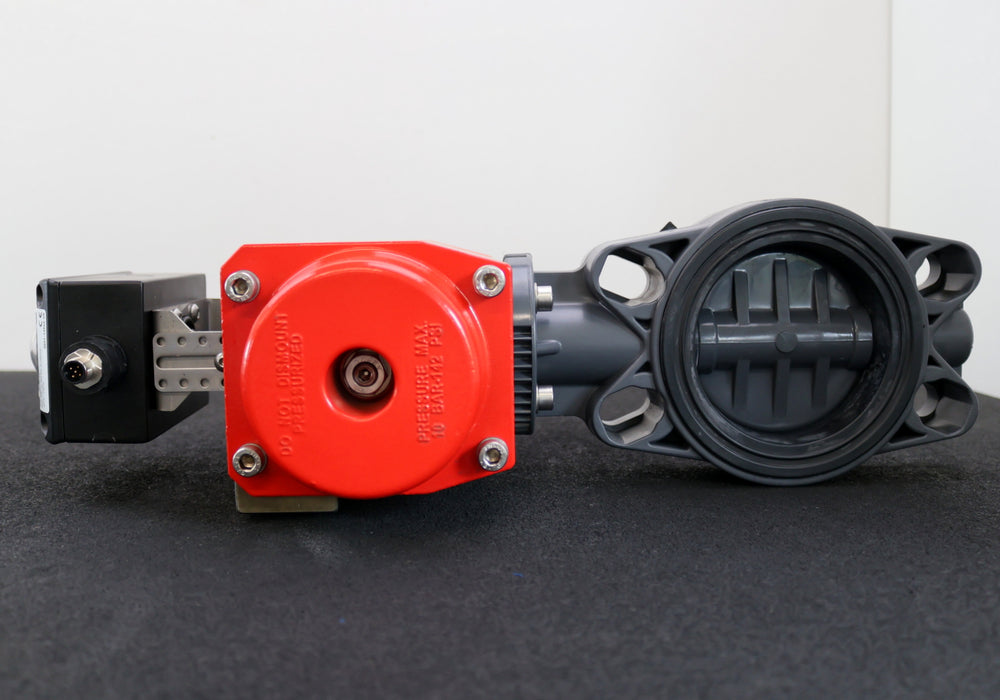 Bild des Artikels FIP-2/2-Wege-Absperrklappe-mit-pneumatischem-Stellantrieb-FEOV/CP-NC-D110-PVC-U