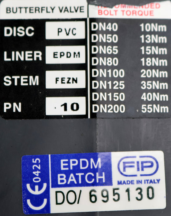 Bild des Artikels FIP-2/2-Wege-Absperrklappe-mit-pneumatischem-Stellantrieb-FEOV/CP-NC-D110-PVC-U