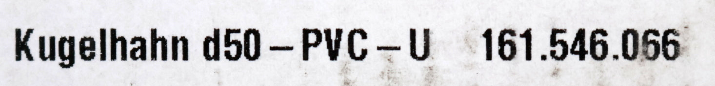 Bild des Artikels GEORG-FISCHER-Kugelhahn-Typ-546-Pro-Art.Nr.-161546066-Ø50-DN40-PVC-U-PN16