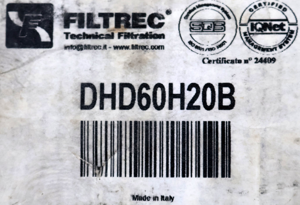 Bild des Artikels FILTREC-Filterelement-DHD60H20B-Ø-47mm-Länge-83,7mm-unbenutzt-in-OVP
