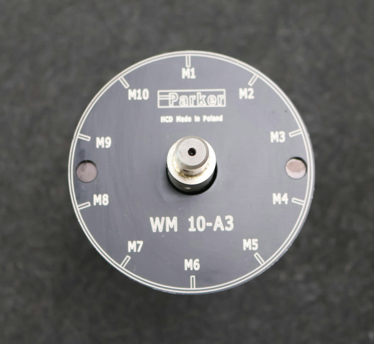 Bild des Artikels PARKER-Auswahlventil-mit-Manometer-WM-10-A3-max.-315bar-Anschlussgröße-G-1/8''