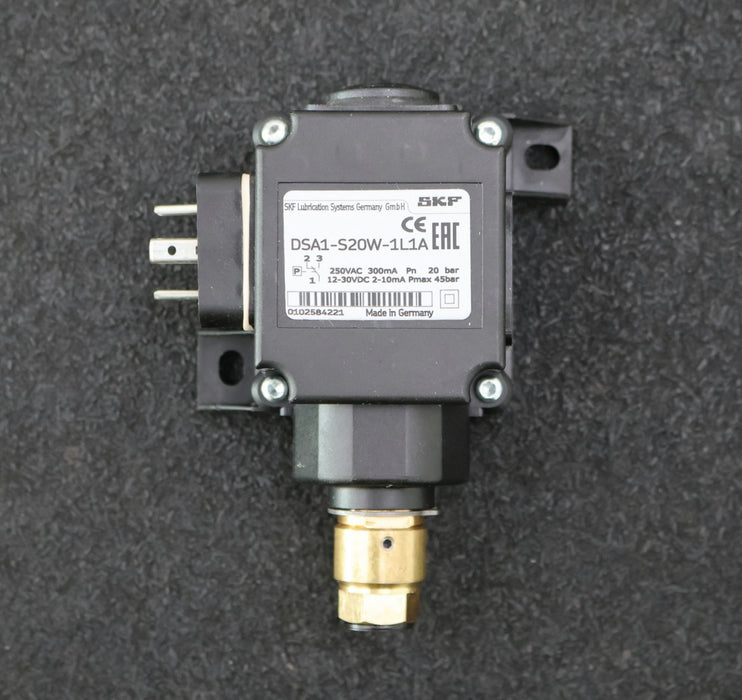 Bild des Artikels SKF-Druckschalter-DSA1-S20W-1L1A-250VAC-300mA-Pn-20bar-12-30VDC-2-10mA