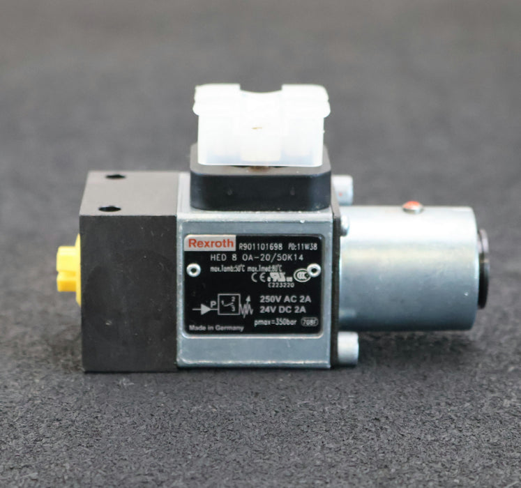 Bild des Artikels REXROTH-Druckschalter-HED-8-OA-20/50K14-MNR:-R901101698-pmax.-350bar-250VAC-2A