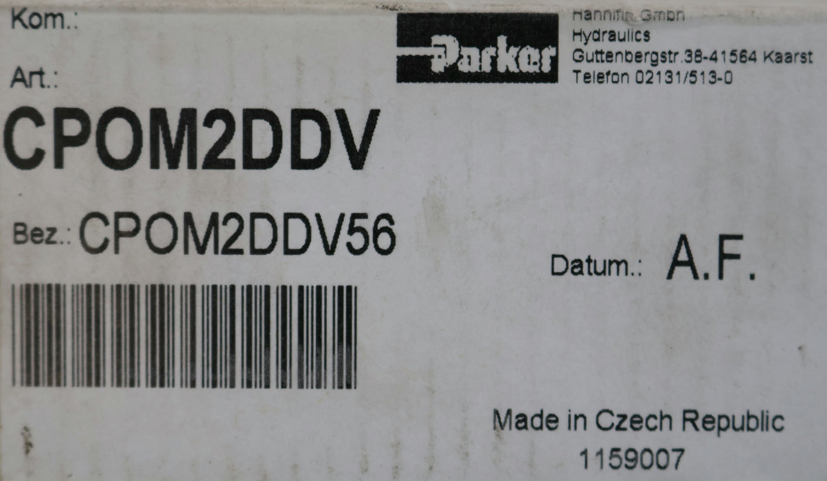 Bild des Artikels PARKER-Rückschlagventil-CPOM2DDV56-max.-5000Psi-/-350bar-unbenutzt-in-OVP