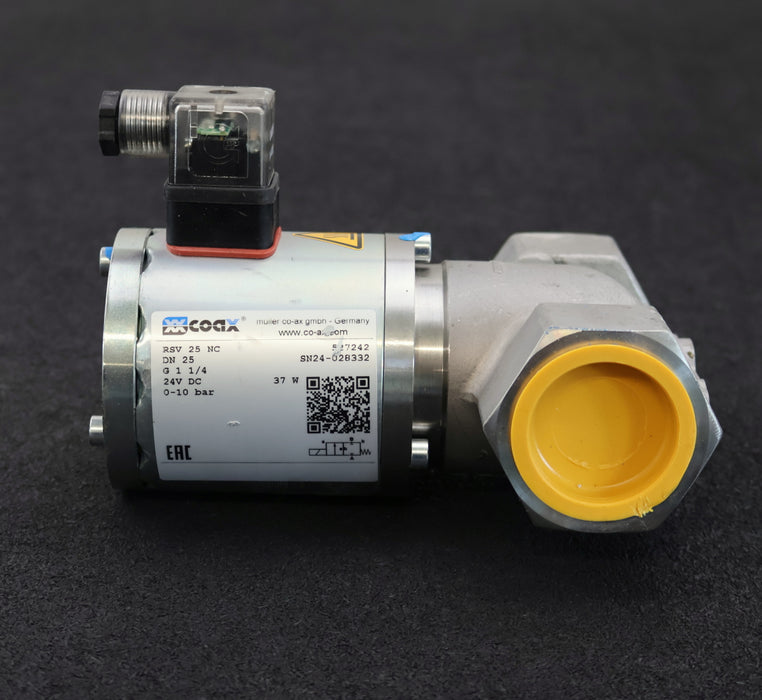 Bild des Artikels COAX-Lateralventil-RSV-25-NC-DN25-G1-1/4''-24VDC-0-10bar-unbenutzt