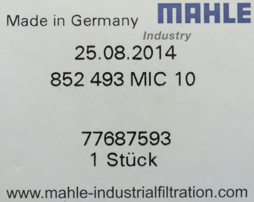 Bild des Artikels MAHLE-Filterelement-852-493-MIC-10-77687593-Ø-41,3mm-Länge-92mm-unbenutzt