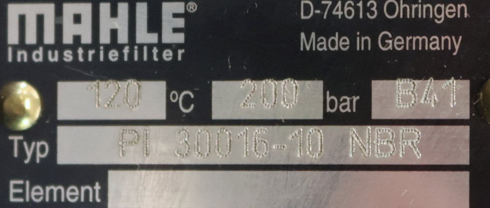 Bild des Artikels MAHLE-Mitteldruckfilter-Gehäuse-Typ-Pi-30016-10-NBR-Anschlüsse-G-1-1/4''
