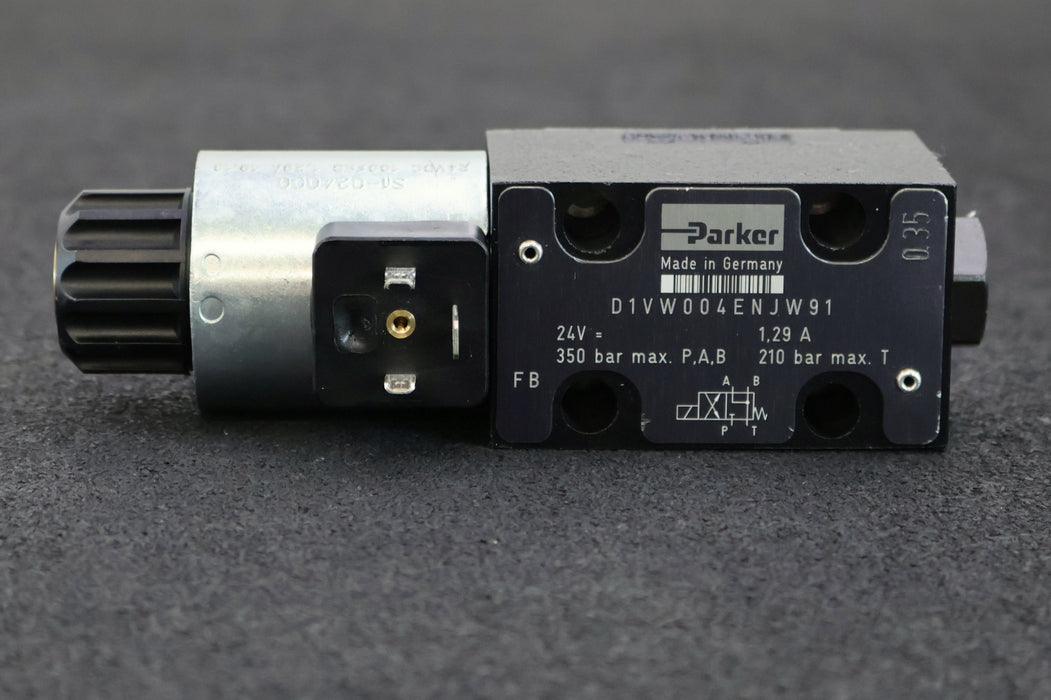 Bild des Artikels PARKER-Wegeventil-D1VW004ENJW91-24V-1,29A-Tmax.-210bar-P.A.B-max.-350bar