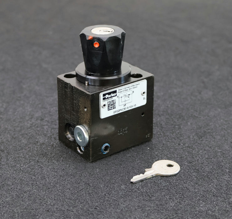 Bild des Artikels PARKER-2-Wege-Durchfluss-Steuerventil-GFG2PKCS1,6-10X-15-Pmax.-350bar