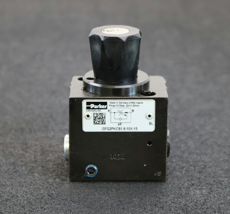 Bild des Artikels PARKER-2-Wege-Durchfluss-Steuerventil-GFG2PKCS1,6-10X-15-Pmax.-350bar