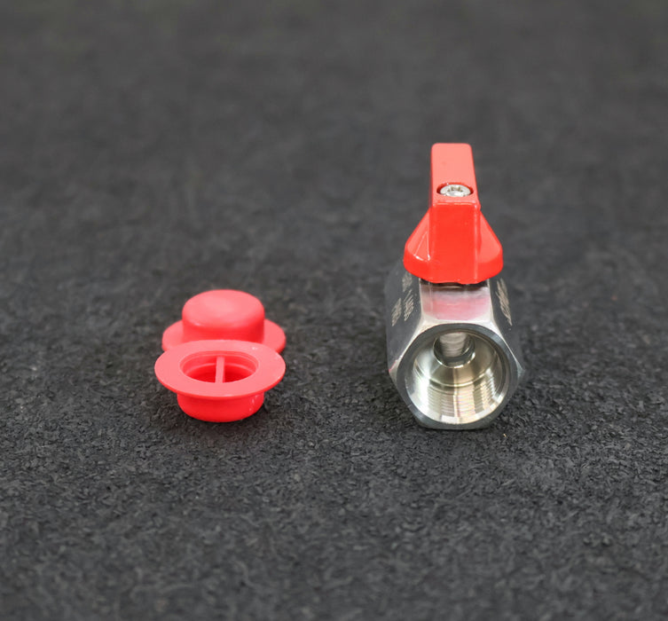 Bild des Artikels SCHWER-3x-Mini-Kugelhahn-GRC6-172277-3/8''-IG-PN63-aus-Edelstahl-unbenutzt