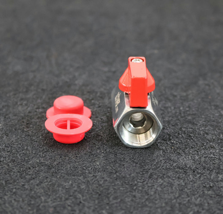 Bild des Artikels SCHWER-3x-Mini-Kugelhahn-GRC6-172277-3/8''-IG-PN63-aus-Edelstahl-unbenutzt