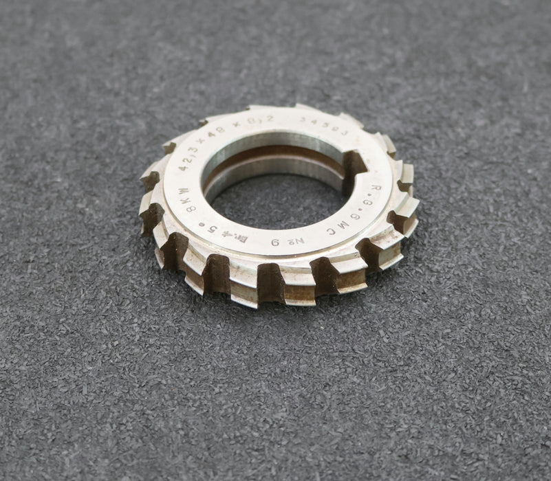Bild des Artikels RAXA-GARANT-Keilwellen-Formfräser-8-Keile-42,3x48x8,2mm-mit-Höcker-16-Spannuten