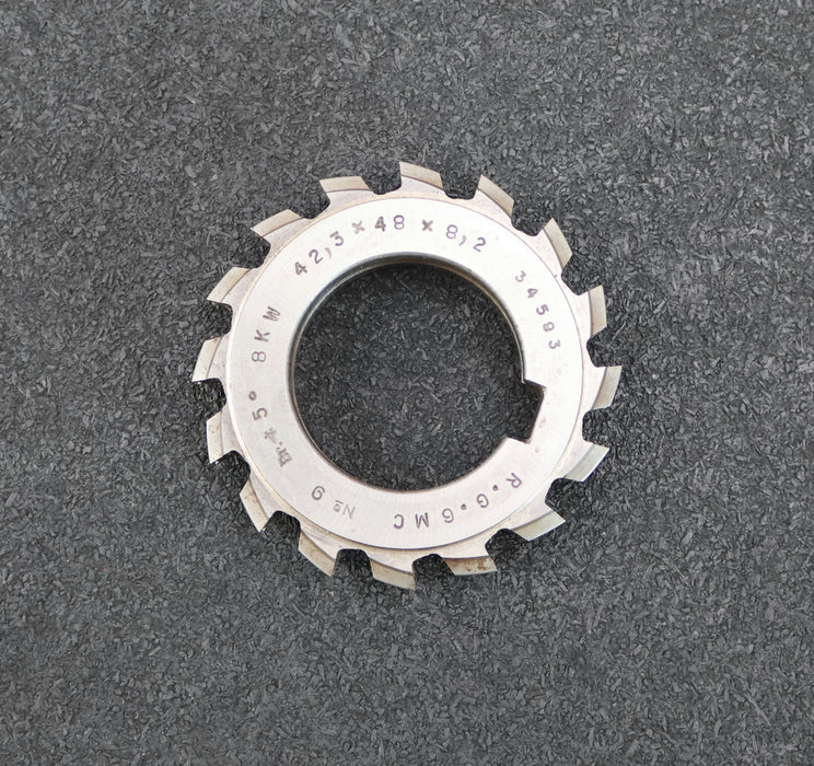 Bild des Artikels RAXA-GARANT-Keilwellen-Formfräser-8-Keile-42,3x48x8,2mm-mit-Höcker-16-Spannuten