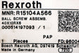 Bild des Artikels REXROTH-Kugelgewindetrieb-mit-einer-Mutter-MNR:-R15104A566-40x10Rx6-unbenutzt