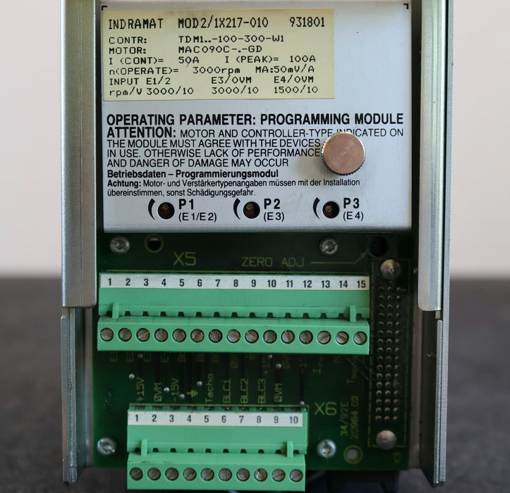 Bild des Artikels INDRAMAT-AC-Servo-Controller-!-überholt-/-overhauled-!-TDM-1.2-100-300-W1-0